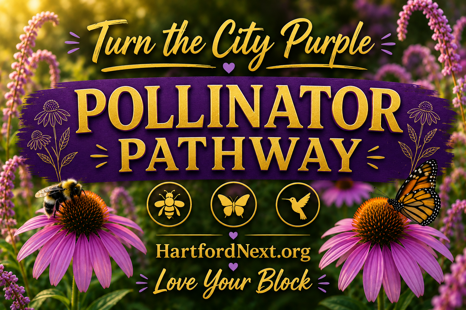 Pollinator pathway graphic
